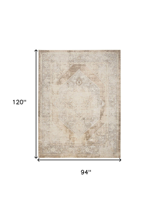8' X 10' Geometric Area Rug (550306) - Beige