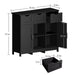 Giga wooden sideboard with drawers and shelves, ideal for living room, bedroom, or bathroom storage and home decor.