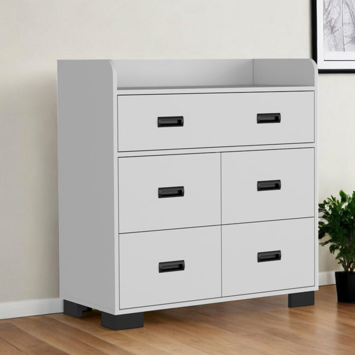 5 Drawer Dresser - White