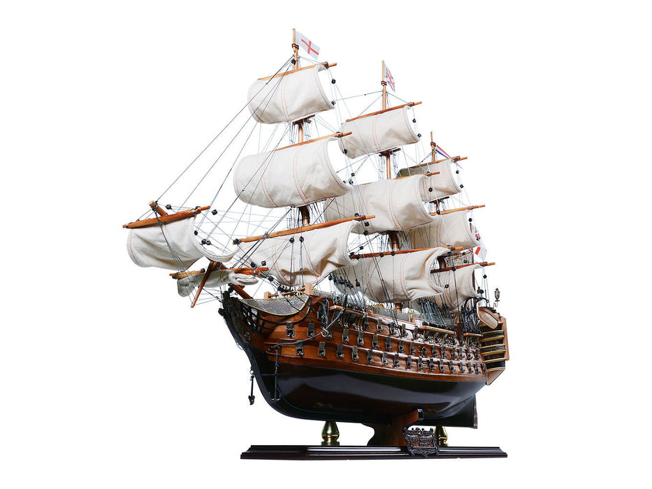 Hand Painted Model Boat (624631) - Light Brown