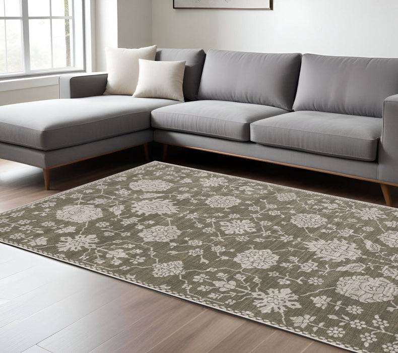 10' X 13' Oriental Area Rug - Gray / Light