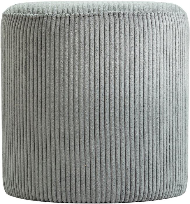 Roy - Round Microsuede Ottoman / Stool