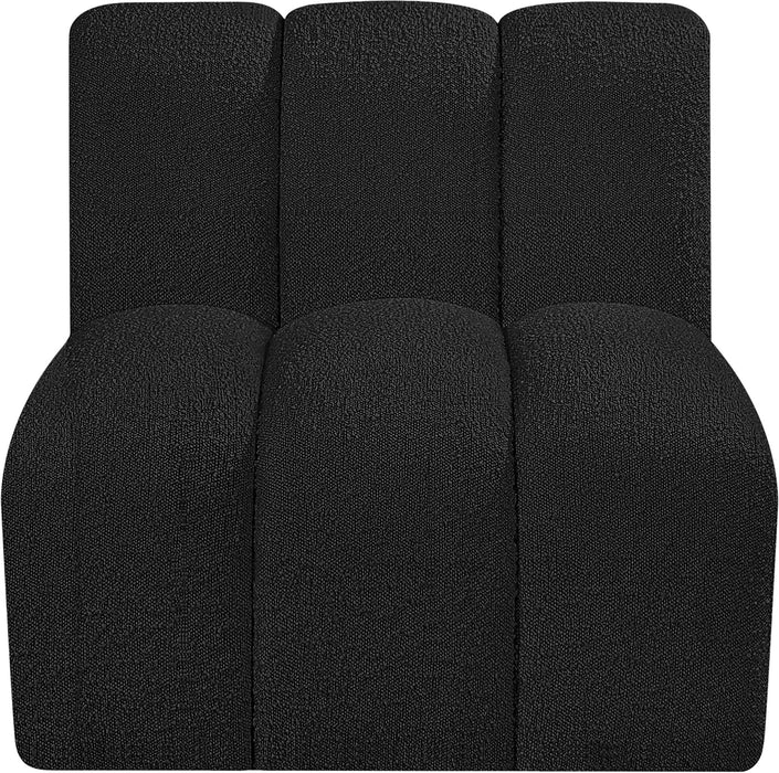 Arc - Boucle Fabric Straight Chair