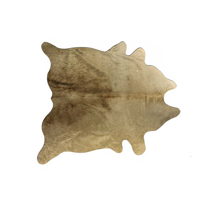 6' x 7' Cowhide Area Rug - Gold