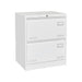 Giga 3-drawer locking lateral metal filing cabinet for office or home, with visible drawers and secure lock mechanism