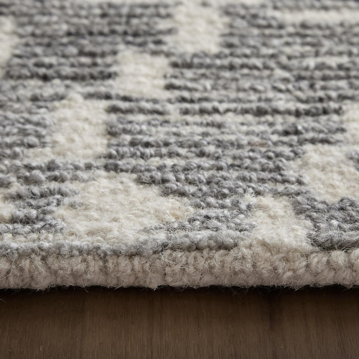 12' X 15' Abstract Hand Tufted Area Rug (744450) - Gray / White