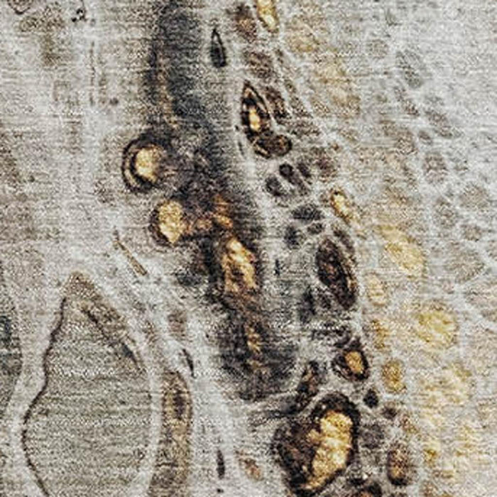 10' X 14' Abstract Washable Area Rug With UV Protection (708553) - Beige / Ivory / Taupe