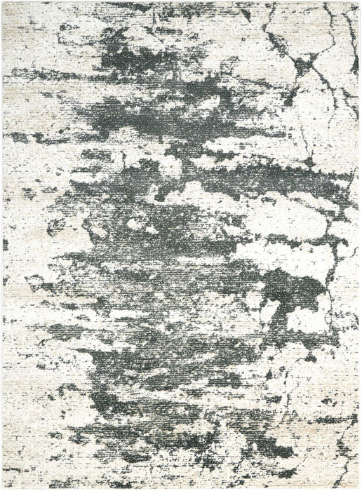 8' X 11' Abstract Non Skid Area Rug (551252) - Ivory / Gray