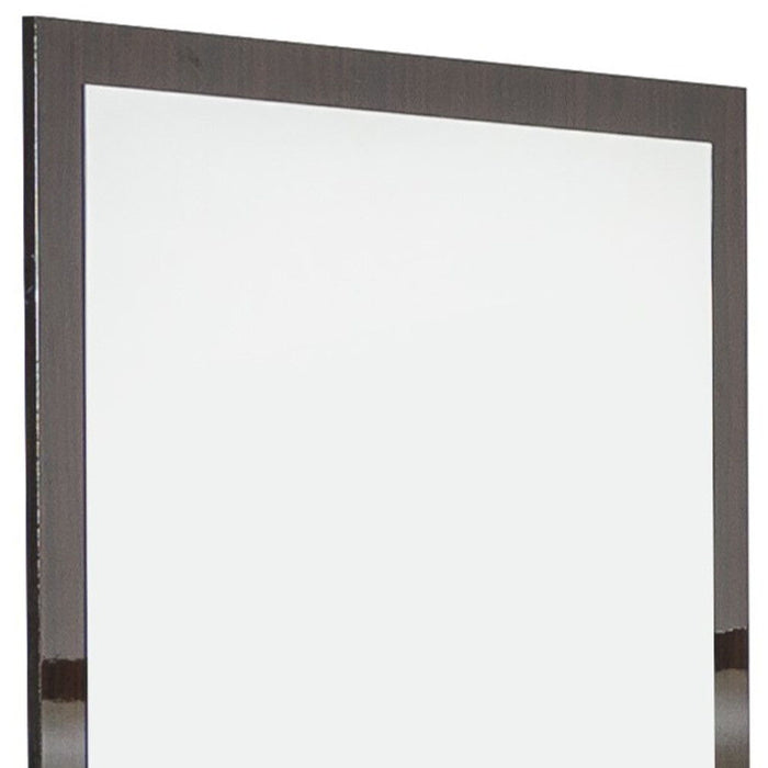 41" Framed Mounted Dresser Mirror - Ebony