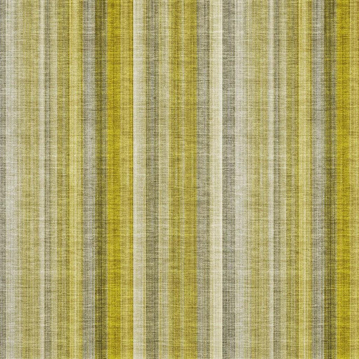 9' X 12' Striped Washable Area Rug With UV Protection (648375) - Gold / Ivory
