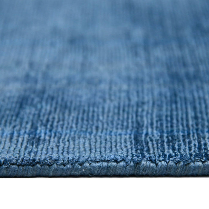8' X 10' Striped Hand Woven Area Rug (570251) - Blue