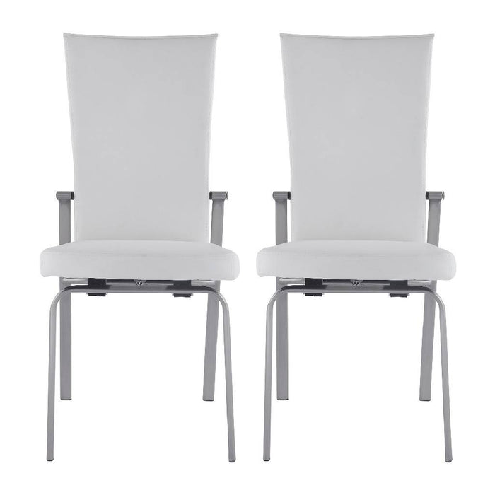 Chintaly MOLLY Contemporary Motion-Back Side Chair w/ Chrome Frame - 2 per box Chrome
