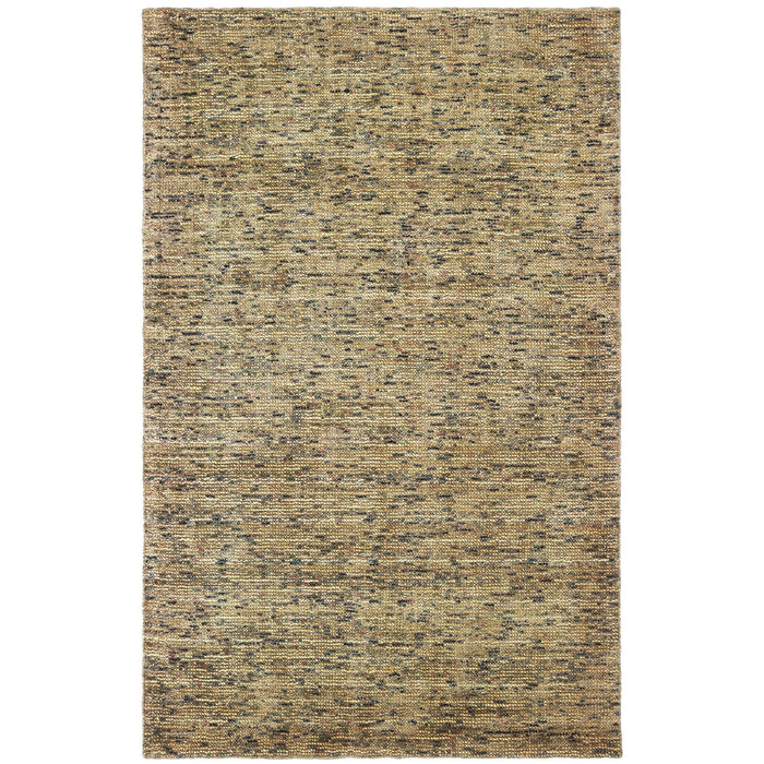 10' X 13' Hand Tufted Area Rug - Gold And Green