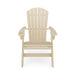 Giga Adirondack arm chair made of durable HDPE poly lumber, ideal for poolside, patio, and garden relaxation.