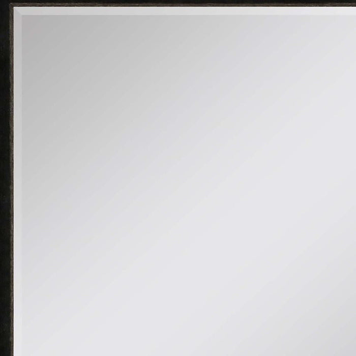 52" Wood Accent Mirror - Dark Brown