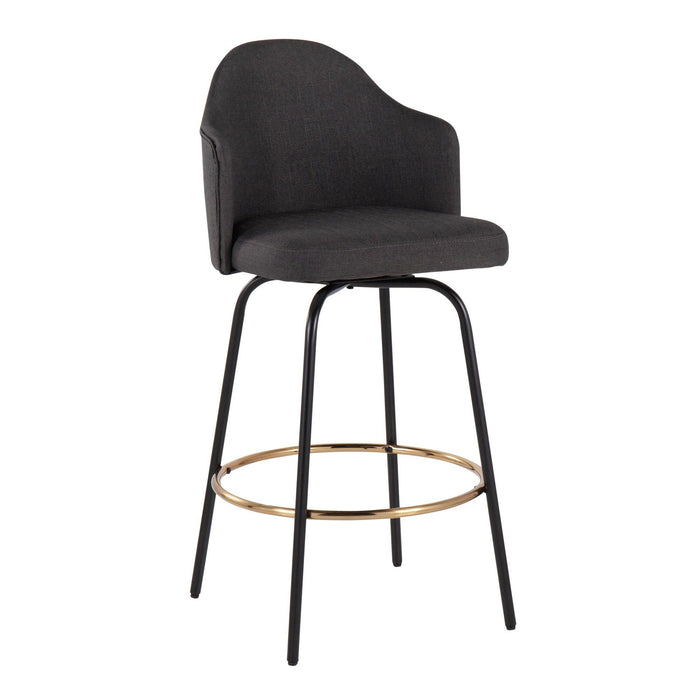 Ahoy - Fixed - Height Counter Stool - Black Metal Legs
