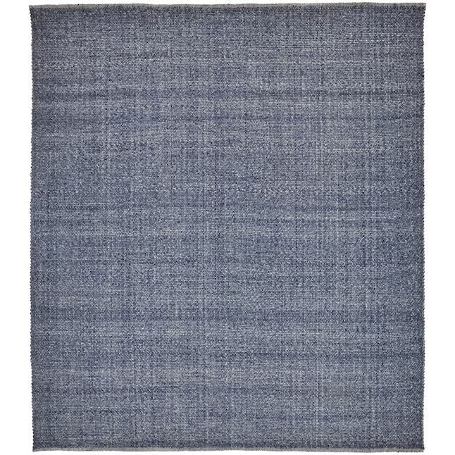 10' x 14' Hand Woven Polyester Area Rug - Blue