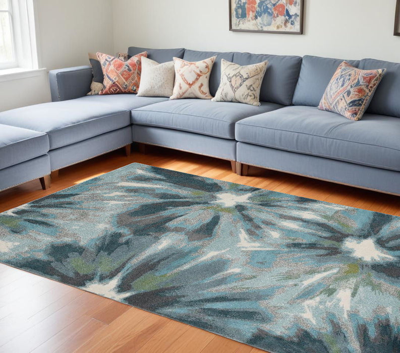 8' x 11' Area Rug - Teal