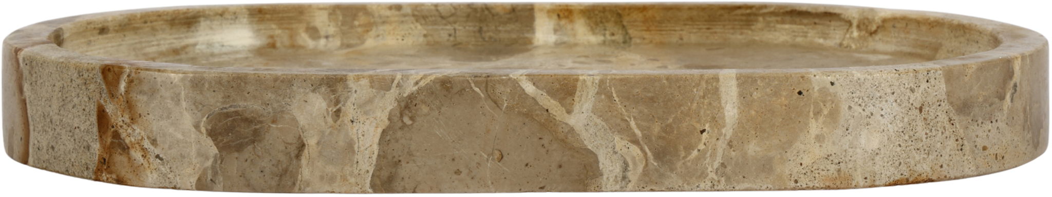 Ophelia genuine marble tray by Meridian Furniture, showcasing a sleek, polished marble surface with raised edges for elegant serving or decor.