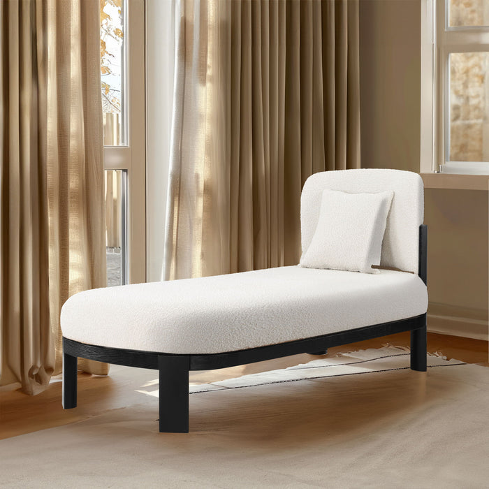 Maybourne - Chaise / Bench With Black Frame