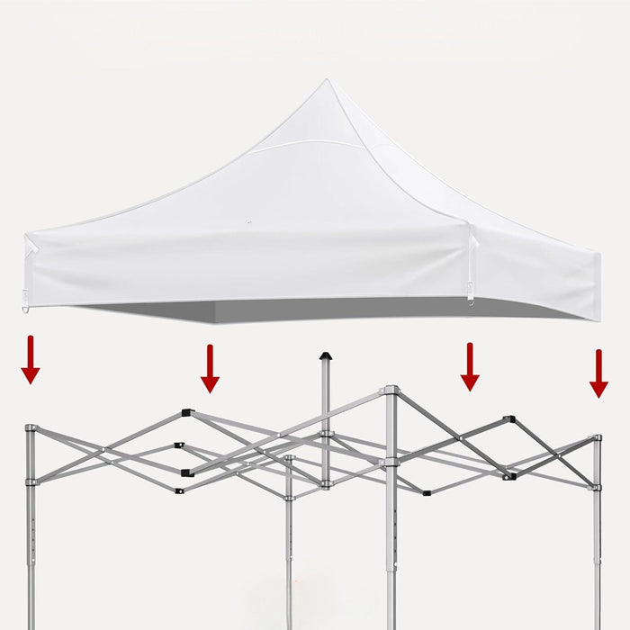 Giga canopy replacement top with four W8 bags, suitable for pop-up tents, cover only, frame not included.