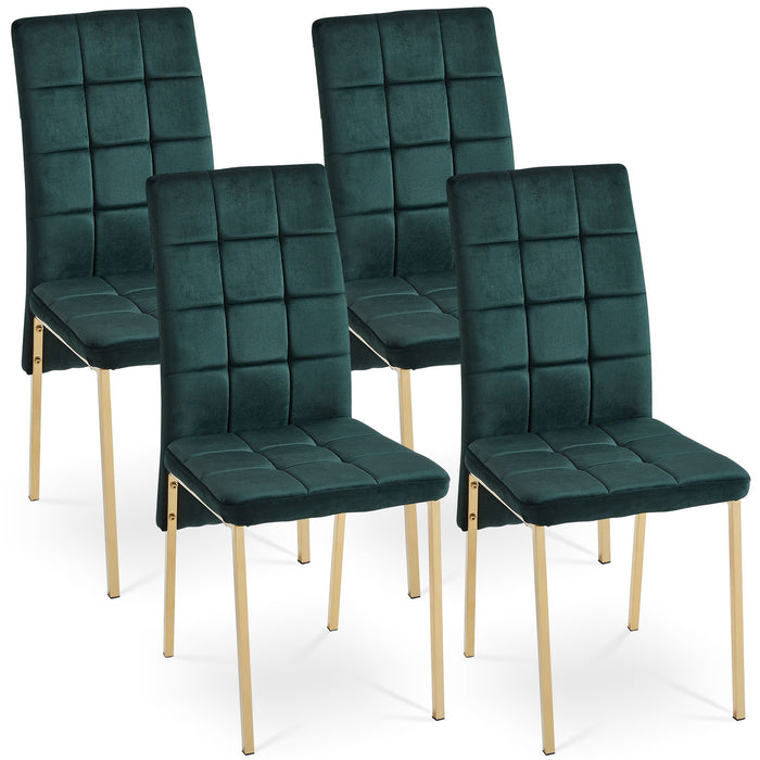 Modern Giga high back Nordic dining chair with colorful legs, featuring a stylish high back design and sleek chair set appearance.