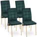 Modern Giga high back Nordic dining chair with colorful legs, featuring a stylish high back design and sleek chair set appearance.