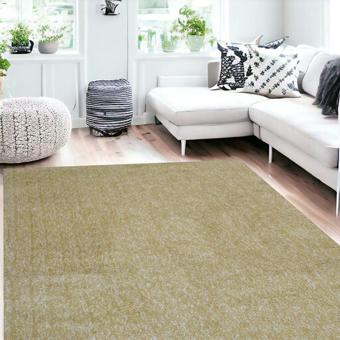 8' x 10' Heather Indoor Shag Rug - Yellow
