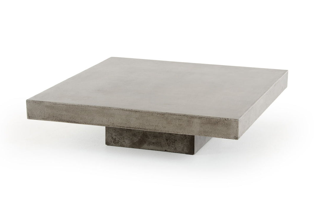 Concrete Modern Square Coffee Table - Gray