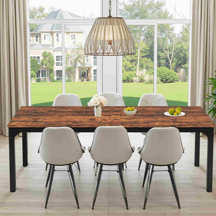 46" Solid Wood Dining Room Table - Brown