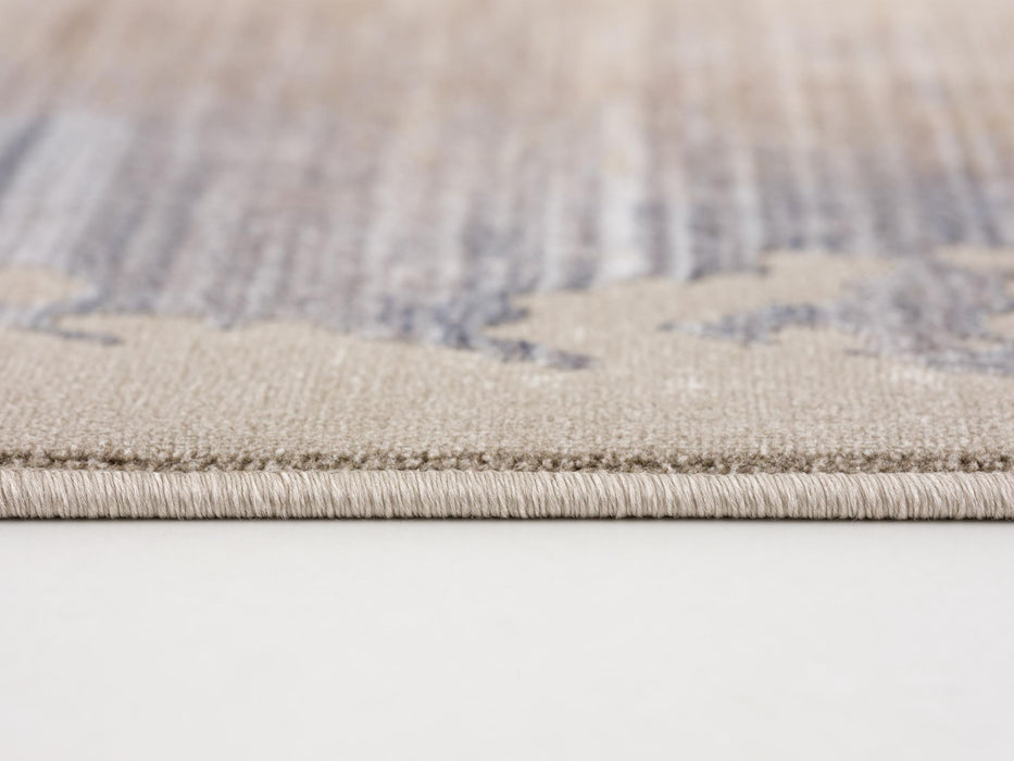 18' Abstract Runner Rug (635230) - Blue / Beige