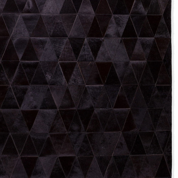 8' X 10' Cowhide Patchwork Area Rug (544498) - Black