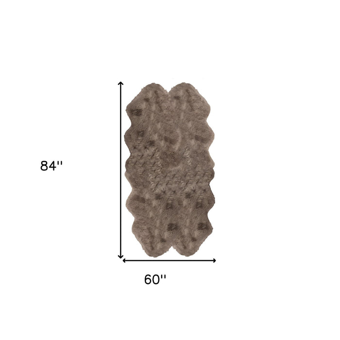 60" x 84" Cowhide Area Rug - Brindle