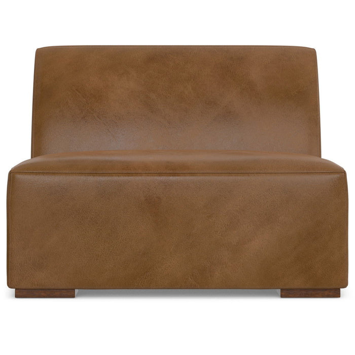 34" Leather Arm Chair - Brown