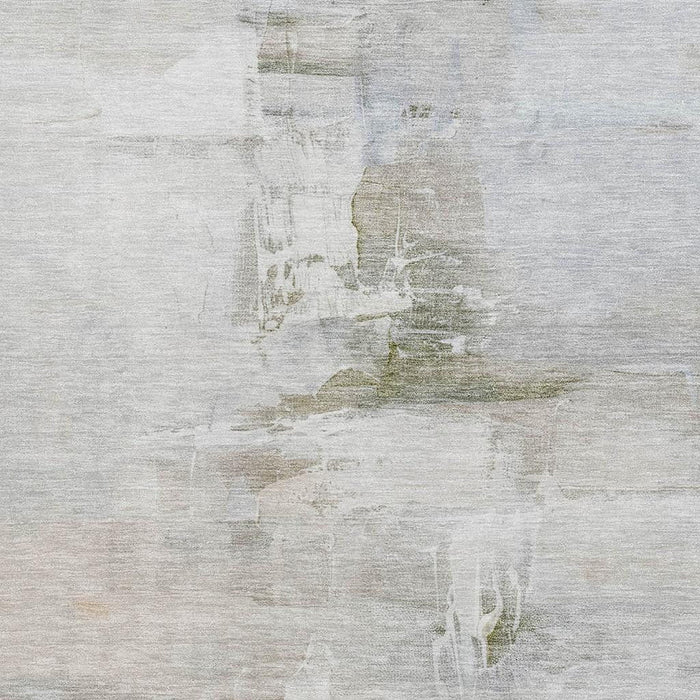 10' X 14' Abstract Washable Area Rug With UV Protection (715687) - Linen / Ivory