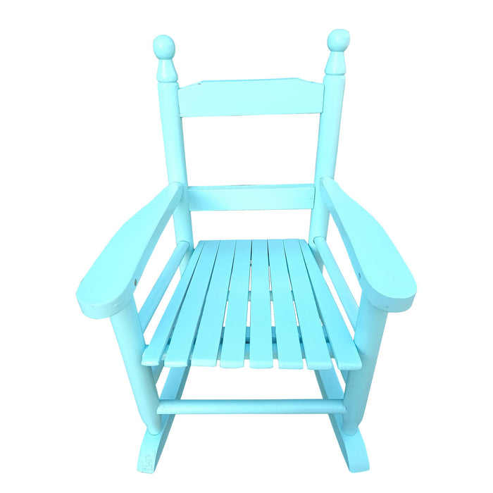 Giga children's indoor/outdoor rocking chair for kids, durable wooden rocker with a comfortable seat and child-friendly design.