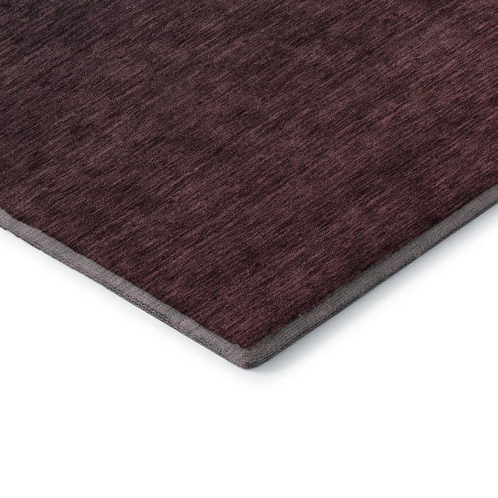 10' X 14' Ombre Washable Area Rug With UV Protection (667324) - Merlot / Charcoal