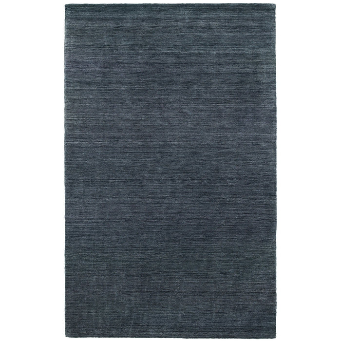 8' X 10' Wool Hand Tufted Area Rug - Navy Blue
