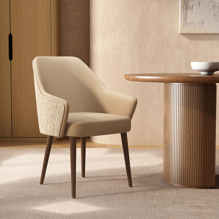 Manhattan Solace - Wood Upholstered Dining Armchair