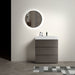 Giga Alice bathroom vanity with integrated sink, large storage cabinet, freestanding design, modern style, without drain or faucet.