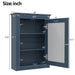 Giga wall mounted bathroom medicine cabinet with mirror for over toilet storage, featuring sleek design and multiple storage compartments
