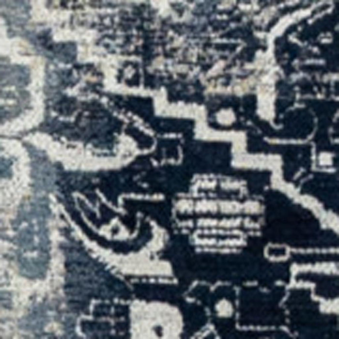 8' X 11' Tribal Washable Area Rug With UV Protection (609872) - Blue / Beige