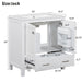Giga bathroom vanity with single sink, solid wood frame, two-door storage, drawer, soft-close features, multifunctional bathroom cabinet