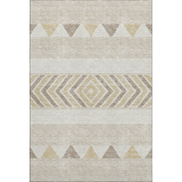 10' X 14' Southwestern Washable Area Rug With UV Protection (676374) - Beige / Ivory / Tan