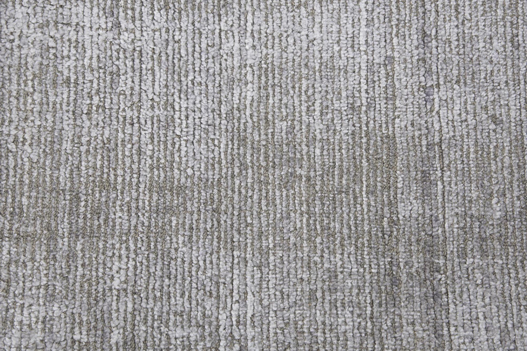 9' X 12' Wool Hand Loomed Area Rug (747514) - Light Gray / Beige / Ivory