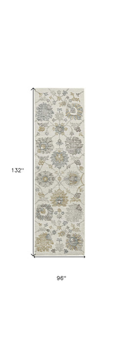96" x 132" Wool Rug - Ivory