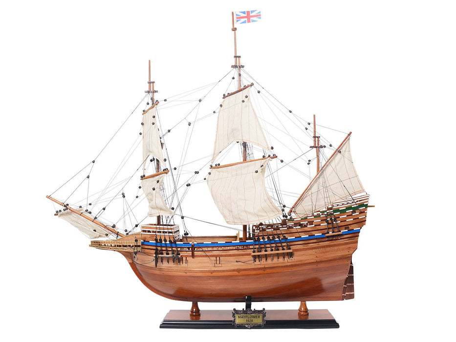 Hand Painted Model Boat (624655) - Light Brown / Beige