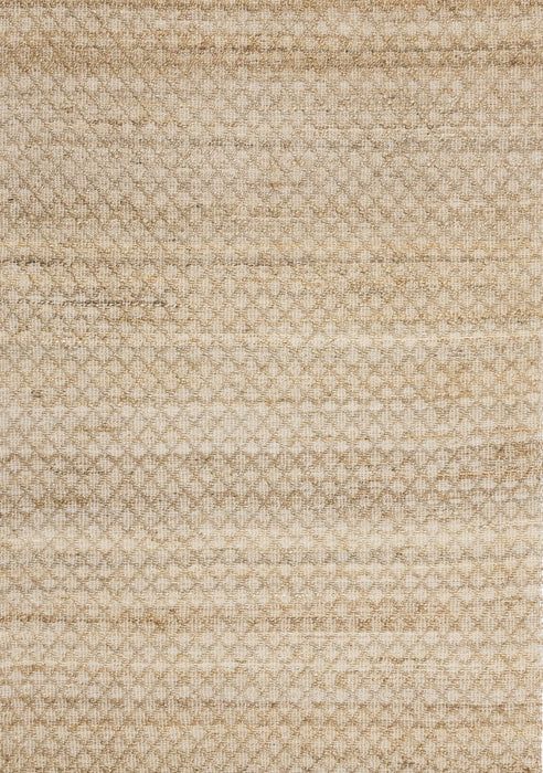 8' X 11' Jute Geometric Hand Woven Area Rug (661336) - Beige / Light Brown