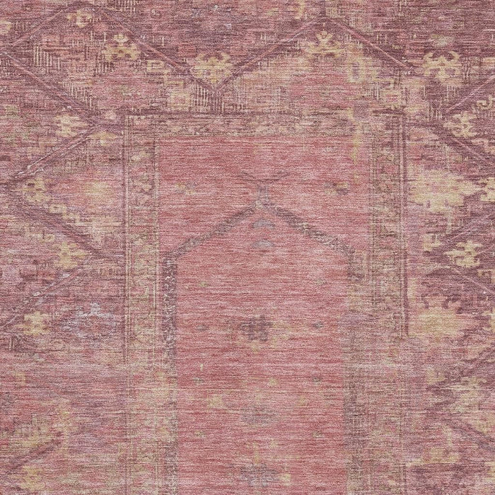 10' X 14' Oriental Washable Area Rug With UV Protection (699304) - Blush / Beige