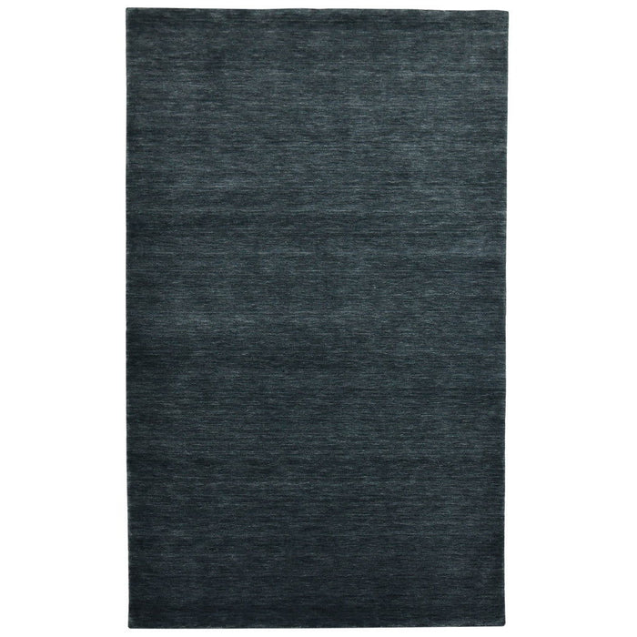9' X 12' Wool Hand Woven Area Rug - Dark Gray